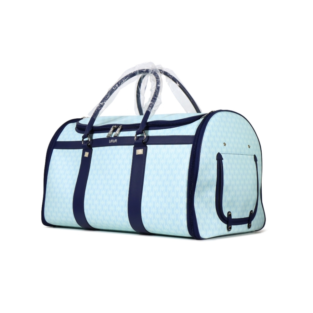 M.A.M.A. Crown Collection - Pet Carrier Luxury Baby Blue Bag
